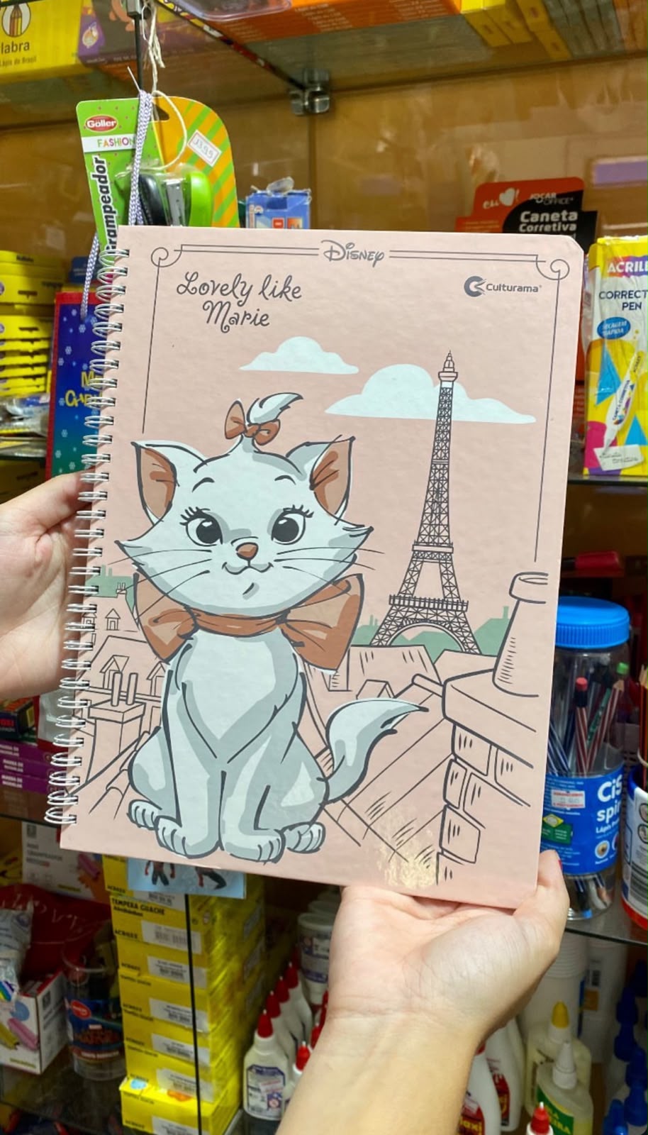 Caderno Marie — foto real da loja